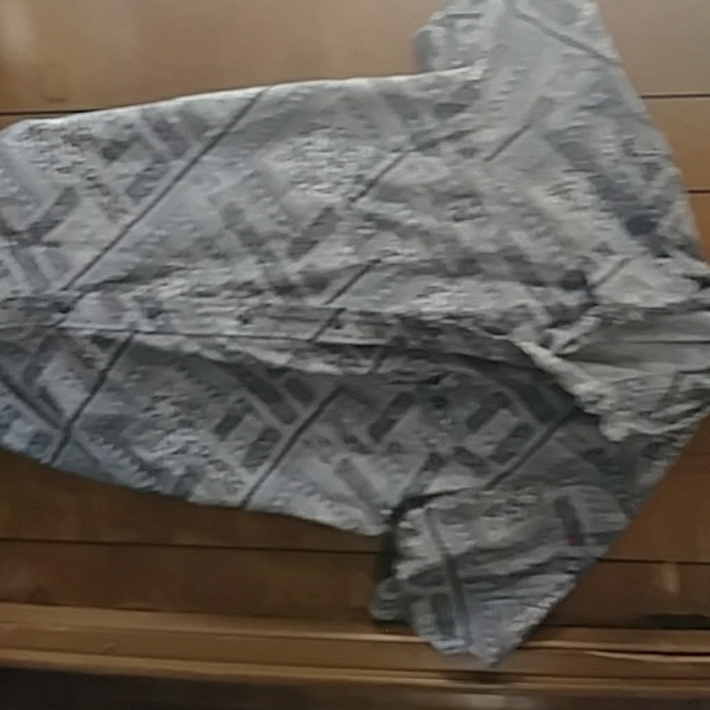 Black and white patterned dress shirt